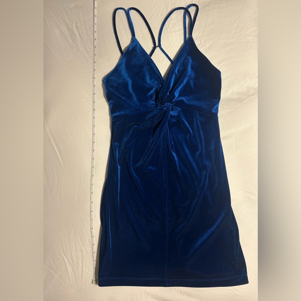 Teeze Me Royal Blue Velvet Dress